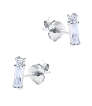 Shining CZ Crystal Silver Stud Earring STS-6224